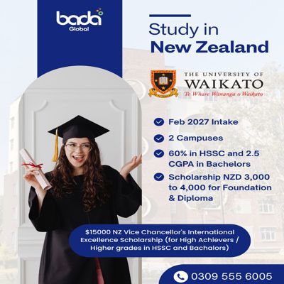 🎓 Study in New Zealand with the University of Waikato! 🇳🇿